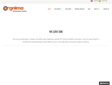 Tablet Screenshot of orgnima.com